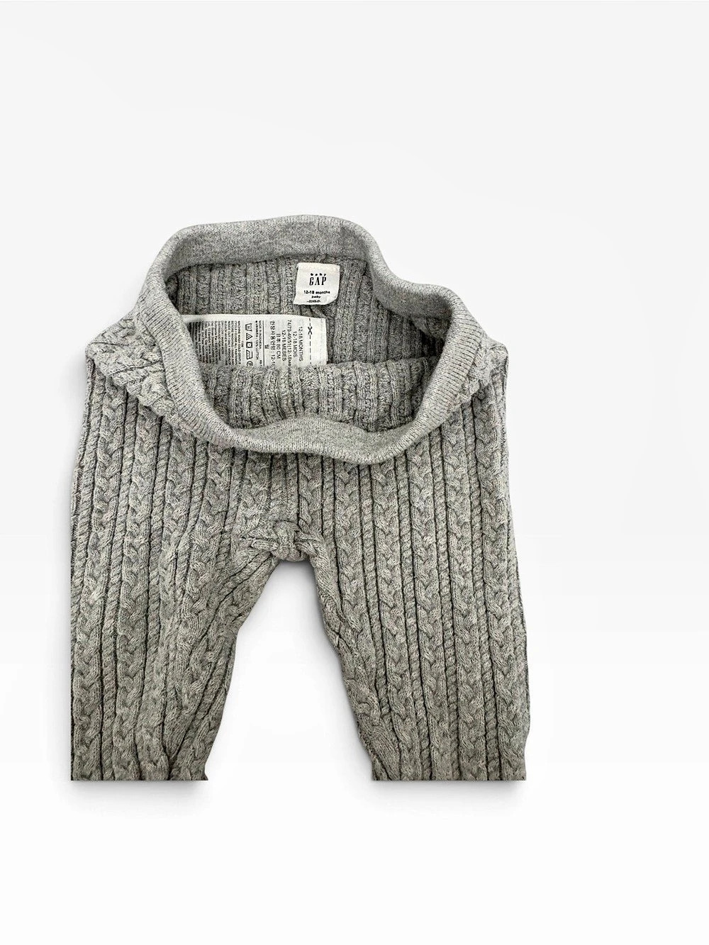 Gap Cable Knit Leggings in Gray Baby 18M Like New